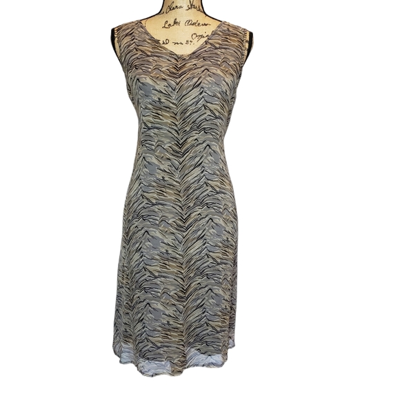 Robbie Bee Dress with Sheer Overlay Shirt Jacket - Picture 1 of 10